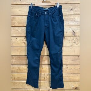 DUER No Sweat Straight Fit Pants Men’s 30x30 Navy Performance Stretch